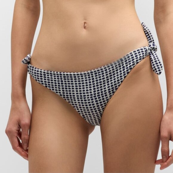 Lemlem Lucy Side Tie Swim Bikini Bottoms Women's Size L Blue - Picture 1 of 3